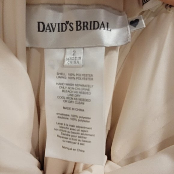 David's Bridal Versa Bridesmaids Convertible Mesh Dress, Size 2, Unaltered - Picture 4 of 4